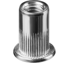 KRAFTOOL Nut-S, М12, 100 шт, резьбовые заклепки стальные с насечками (311707-12)