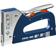 ЗУБР Про-36, тип 36 (L) калибр 20GA (10 - 14 мм)/28, кабельный рессорный степлер, Профессионал (31580)