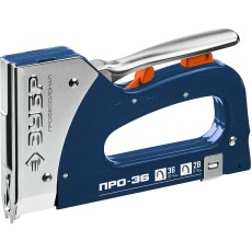 ЗУБР Про-36, тип 36 (L) калибр 20GA (10 - 14 мм)/28, кабельный рессорный степлер, Профессионал (31580)