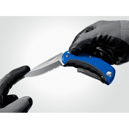 ЗУБР Компакт-2-А24, технический, универсальный складной нож 2-в-1 с трапециевидным лезвием (09227)