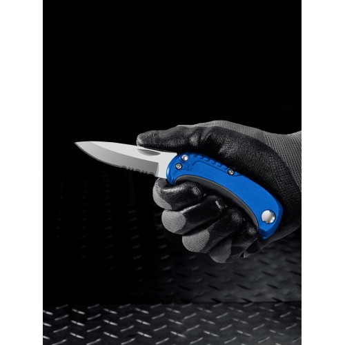 ЗУБР Компакт-2-А24, технический, универсальный складной нож 2-в-1 с трапециевидным лезвием (09227)