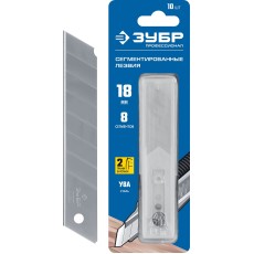 ЗУБР 18 мм, 10 шт, сегментированные лезвия, Профессионал (09710-18-10)