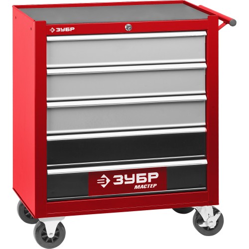 ЗУБР 688 х 458 х 812 мм, инструментальная тележка с 5 ящиками(38905-5)