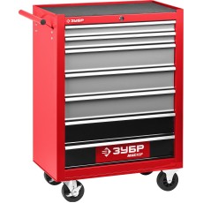 ЗУБР 680 х 330 х 880 мм, инструментальная тележка с 7 ящиками (38905-7)