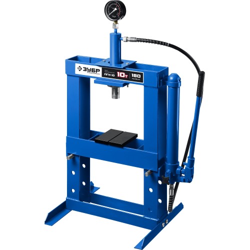ЗУБР ПГН-10, 10 т, гидравлический пресс с гидронасосом и манометром, Профессионал (43072-10)