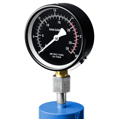 ЗУБР ПГН-12, 12 т, гидравлический пресс с гидронасосом и манометром, Профессионал (43072-12)