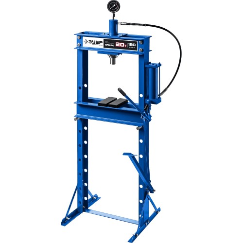 ЗУБР ПГН-20, 20 т, гидравлический пресс с гидронасосом и манометром, Профессионал (43072-20)