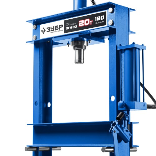 ЗУБР ПГН-20, 20 т, гидравлический пресс с гидронасосом и манометром, Профессионал (43072-20)