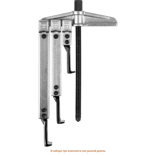 ЗУБР набор съемников со сменными захватами в кейсе, Профессионал (43305-H13)