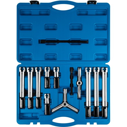 ЗУБР набор съемников со сменными захватами в кейсе, Профессионал (43305-H13)