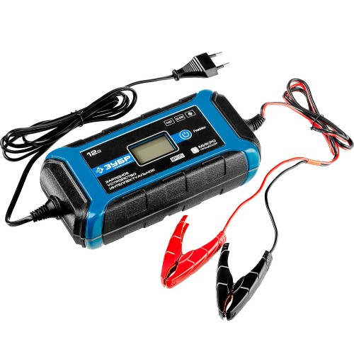 ЗУБР ЗУ-160, 12 В, 8 А, интеллектуальное зарядное устройство для аккумуляторов, Профессионал (59303)