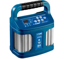 ЗУБР ЗУ-240, 6/12/24 В, 2-12 А, розетка 12 В, интеллектуальное зарядное устройство для аккумуляторов, Профессионал (59305)