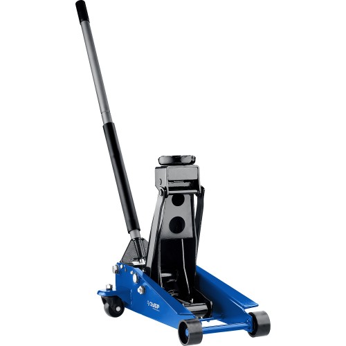 ЗУБР X80, 3 т, 130 - 465 мм, подкатной домкрат с быстрым подъемом для СТО, Профессионал (43050-3)