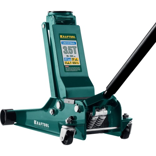 KRAFTOOL UNIVERSAL, 3.5 т, 95 - 552 мм, для СТО, универсальный подкатной домкрат (43454-3.5)