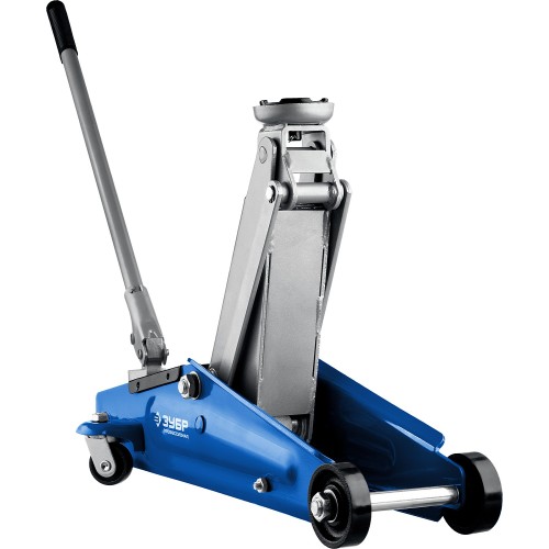 ЗУБР Т-70, 3 т, 130 - 410 мм, подкатной домкрат с поворотной ручкой, Профессионал (43052-3)