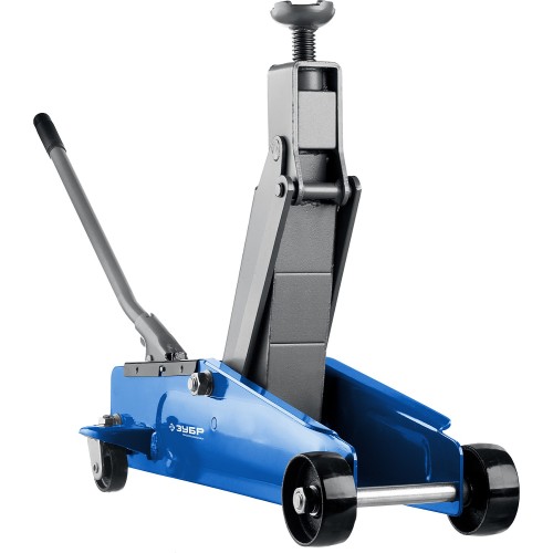 ЗУБР Т-77, 3 т, 192 - 533 мм, подкатной домкрат с высоким подъемом, Профессионал (43055-3)