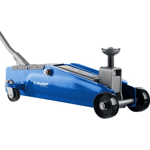 ЗУБР Т-77, 3 т, 192 - 533 мм, подкатной домкрат с высоким подъемом в кейсе, Профессионал (43055-3-K)