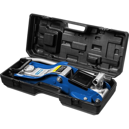 ЗУБР Т-65, 2.5 т, 90 - 360 мм, подкатной домкрат с низким подхватом и поворотной ручкой в кейсе, Профессионал (43057-2.5-K)