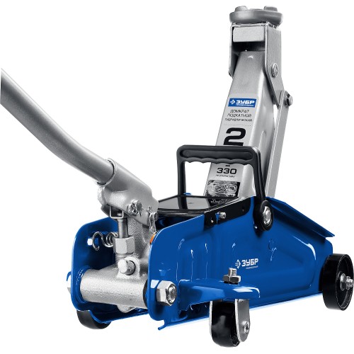 ЗУБР Т-30, 2 т, 135 - 330 мм, подкатной гидравлический домкрат, Профессионал (43053-2)