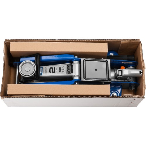 ЗУБР Т-30, 2 т, 135 - 330 мм, подкатной гидравлический домкрат, Профессионал (43053-2)