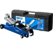 ЗУБР Т-35, 2 т, 85 - 330 мм, подкатной домкрат с низким подхватом в кейсе, Профессионал (43056-2-K)