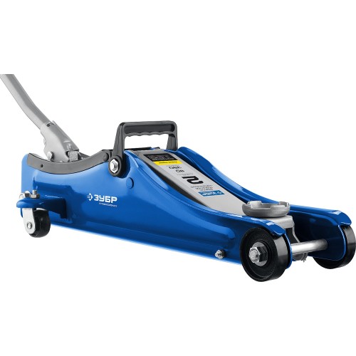 ЗУБР Т-55, 2 т, 80 - 380 мм, подкатной домкрат с увеличенным подъемом и низким подхватом, Профессионал (43058-2)