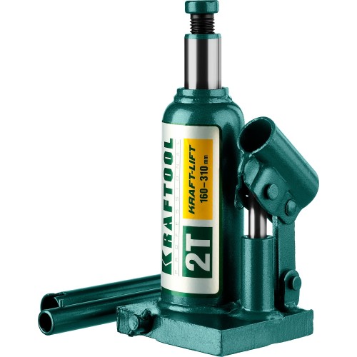 KRAFTOOL KRAFT-LIFT, 2 т, 158 - 308 мм, бутылочный гидравлический домкрат (43462-2)