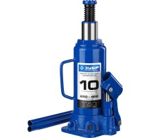 ЗУБР 10 т, 228 - 462 мм, бутылочный гидравлический домкрат, Профессионал (43060-10)