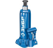 ЗУБР 6 т, 215 - 415 мм, бутылочный гидравлический домкрат в кейсе, Профессионал (43060-6-K)