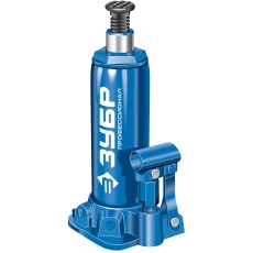 ЗУБР 6 т, 215 - 415 мм, бутылочный гидравлический домкрат в кейсе, Профессионал (43060-6-K)