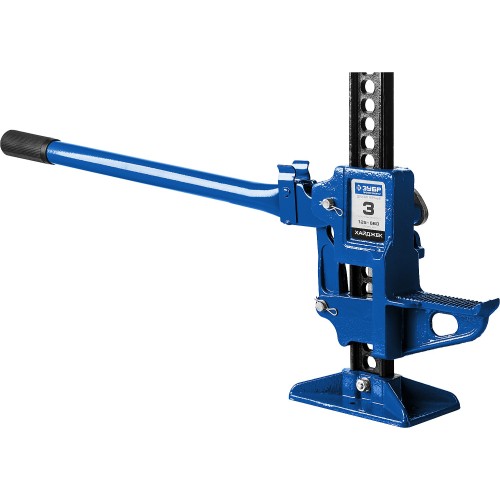 ЗУБР Хай-джек, 3 т, 125 - 660 мм, реечный механический домкрат, Профессионал (43045-3-070)