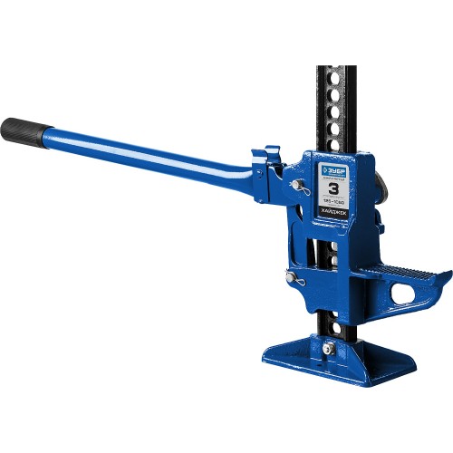 ЗУБР Хай-джек, 3 т, 125 - 1050 мм, реечный механический домкрат, Профессионал (43045-3-110)