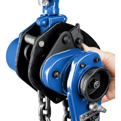 ЗУБР 2 т, 1.5 м, ручная цепная рычажная таль, Профессионал (43090-2)