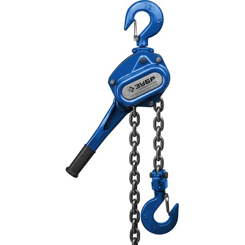 ЗУБР 3 т, 1.5 м, ручная цепная рычажная таль, Профессионал (43090-3)