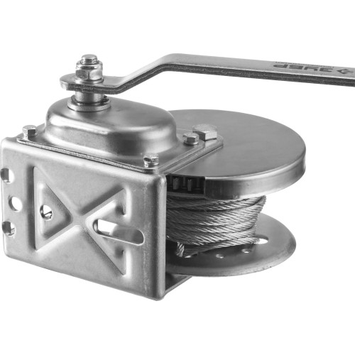 ЗУБР 0.5 т, 8 м, ручная барабанная подъемная тросовая лебедка, Профессионал (43117-0.5)