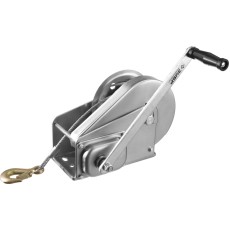 ЗУБР 1.3 т, 8 м, ручная барабанная подъемная тросовая лебедка, Профессионал (43117-1.3)