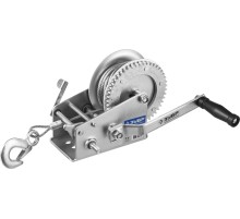 ЗУБР 1.1 т, 8 м, ручная барабанная тяговая тросовая лебедка, Профессионал (43113-1.1)