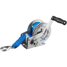 ЗУБР 0.5 т, 8 м, ручная барабанная тяговая ленточная лебедка, Профессионал (43115-0.5)