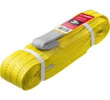 ЗУБР СТП-3/4, желтый, г/п 3 т, длина 4 м, текстильный петлевой строп (43553-3-4)