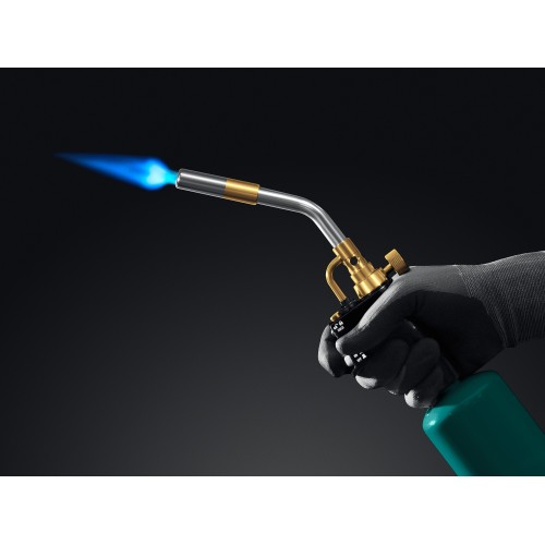 KRAFTOOL KF-9000, с пьезоподжигом на баллон турбо нагрев + 30% 2000°C, Газовая горелка Blue Fire (55510)