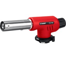 ЗУБР ГМ-150, 1300°C, газовая горелка с пьезоподжигом на баллон с цанговым соединением (55554)