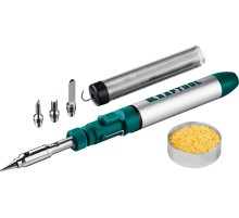 KRAFTOOL SolderGas, 70 B, 30 - 70 Вт, 1300°С, горелка, фен, набор 8 в 1, газовый паяльник (55504-H8)