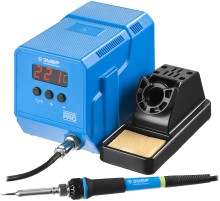 ЗУБР ПСН-60, 60 Вт, 50 - 480°C, керамический нагреватель, низкотемпературная паяльная станция цифровая, Профессионал (55336)