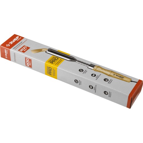 ЗУБР Ceramic PRO, 200 Вт, клин, высокомощный электропаяльник с деревянной рукояткой (55303-200)