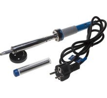 ЗУБР 100 Вт, в наборе: припой + подставка, 2к рукоятка, клин, керамический нагреватель, электропаяльник (55402-100)