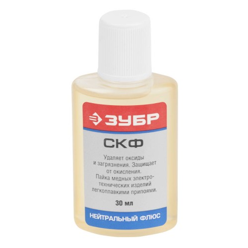 ЗУБР 30 мл, нейтральный флюс, СКФ (55478-030)