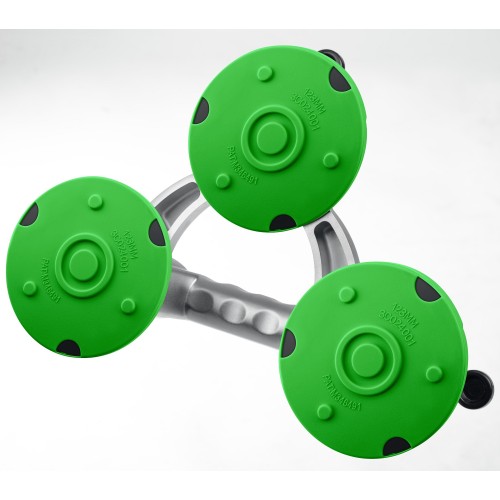 ЗУБР 140 кг, тройной алюминиевый подъемник на присоске, Профессионал (33723-3)