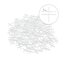 ЗУБР 1 мм, 200 шт, крестики для плитки (33811-1)