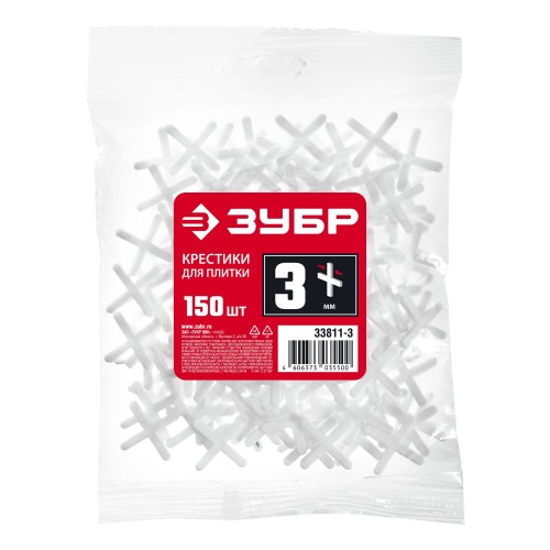 ЗУБР 3 мм, 150 шт, крестики для плитки (33811-3)