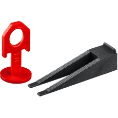 ЗУБР СВП, комплект: 1,0 мм, зажим + клин, 250 + 250 шт, система выравнивания плитки (33851-H250)